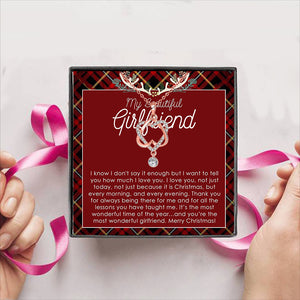 Merry Christmas to the most beautiful girl in the world Gift Box + Necklace (5 Options to choose from)