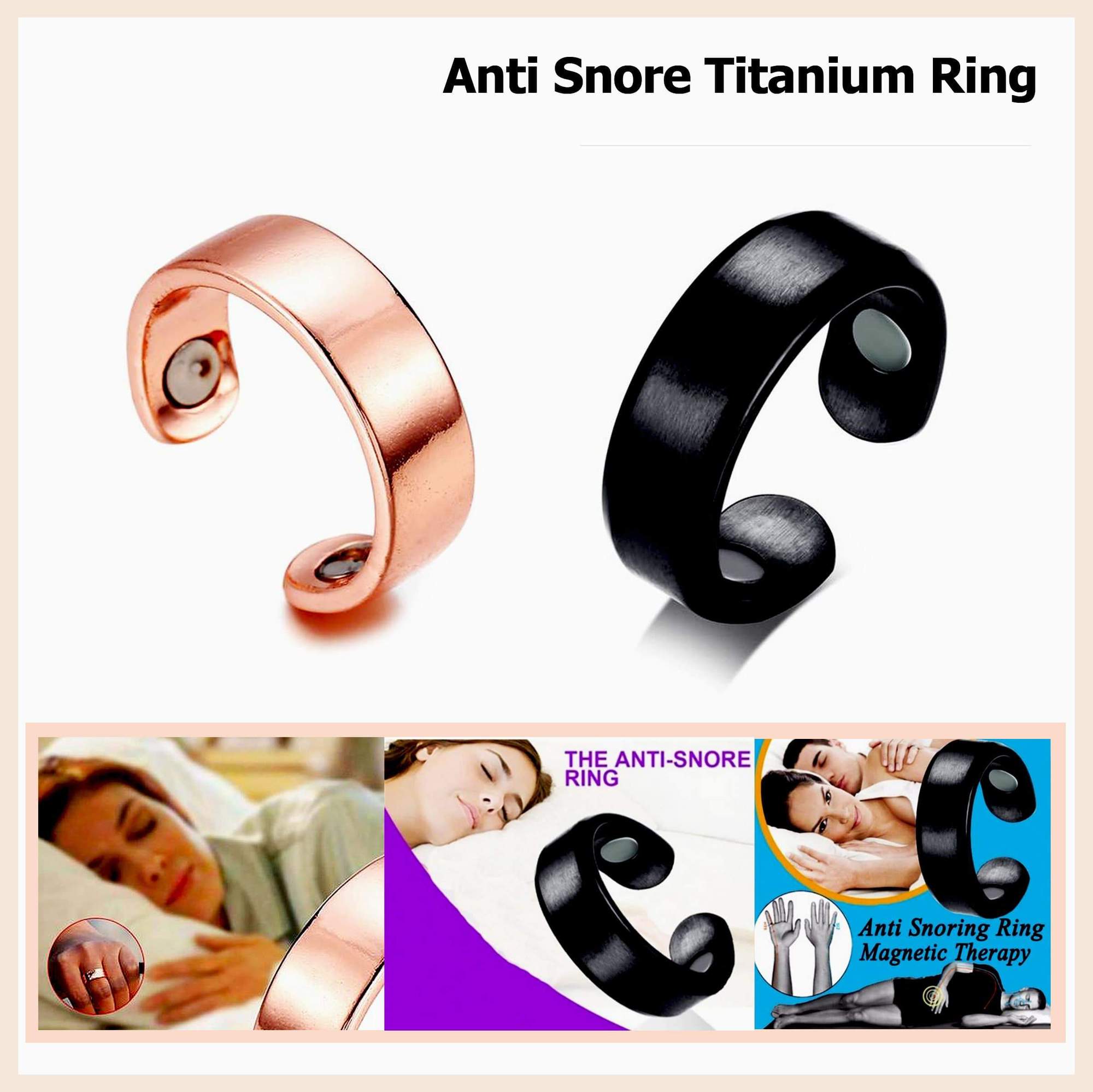 Anti Snore Titanium Ring