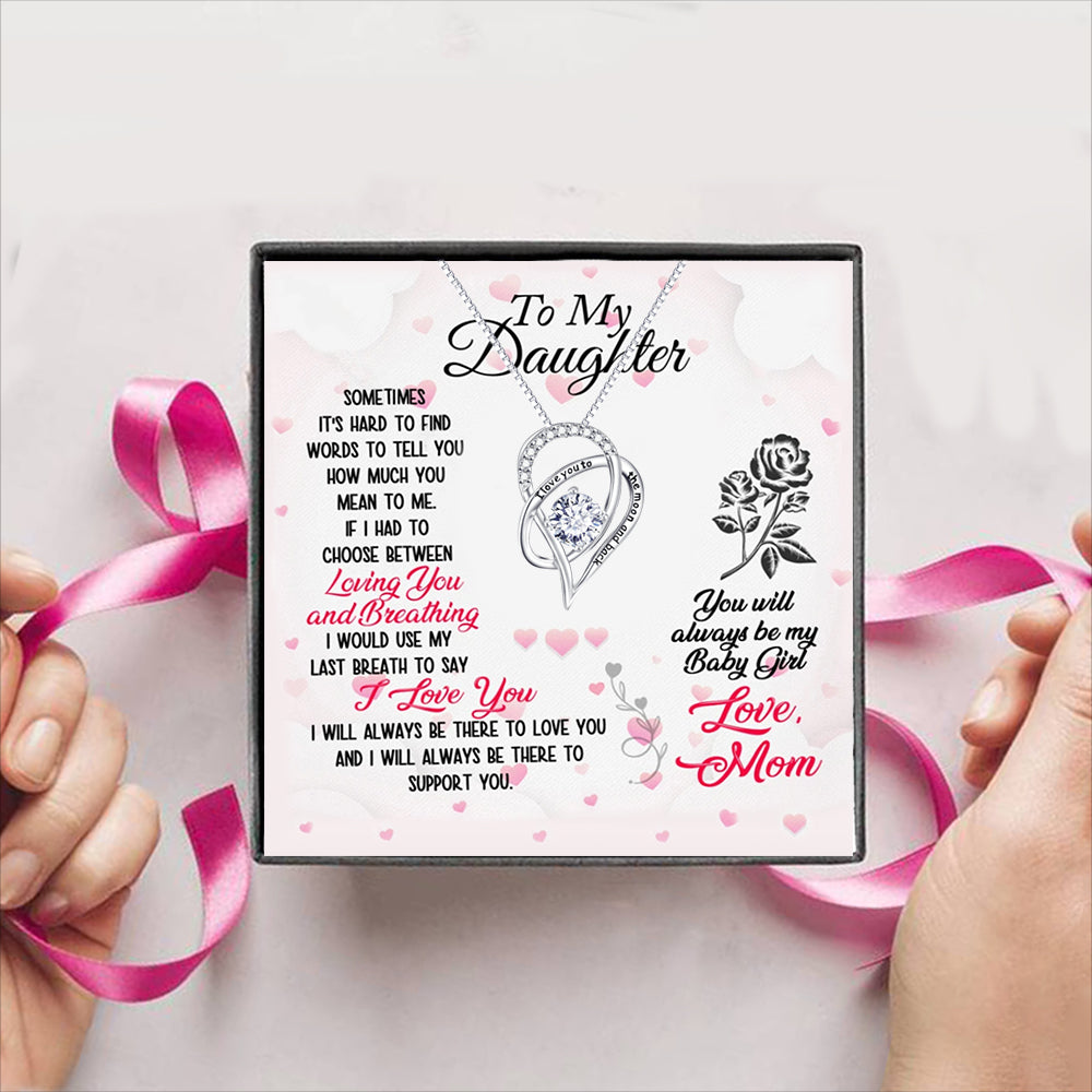 To My Daughter Loe, Mom Gift Box + Necklace (5 Options to choose from)