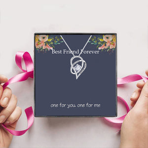 Best Friend Foreer one for you, one for me Gift Box + Necklace (5 Options to choose from)