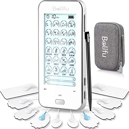 Tens Unit Electro EMS Muscle Stimulator,Fully Isolated Dual Channels with Independent 24 Modes, etc.