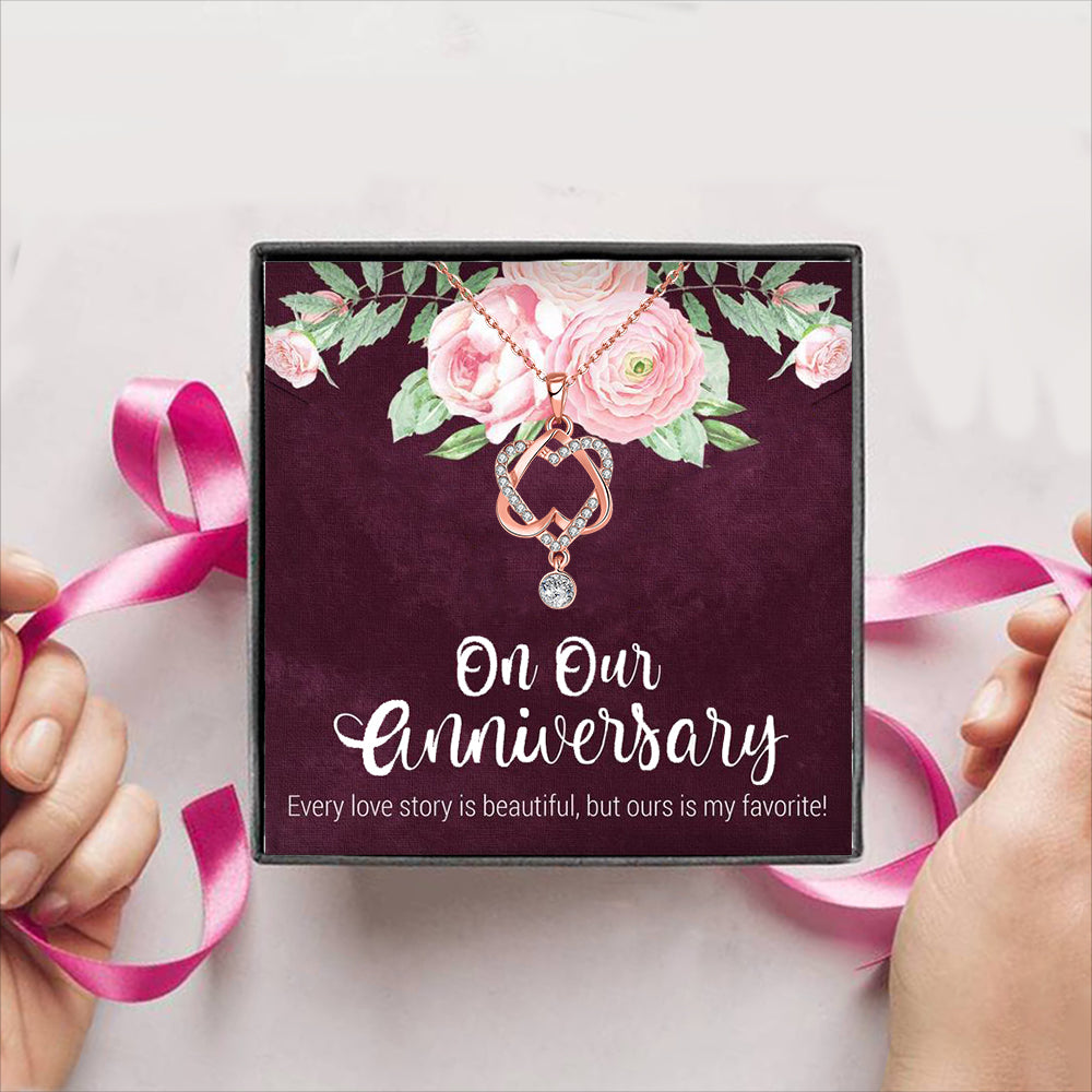 On Our Anniersary Gift Box + Necklace (5 Options to choose from)