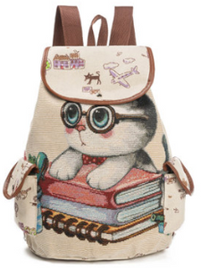 Lovely Cat Drawstring Backpack