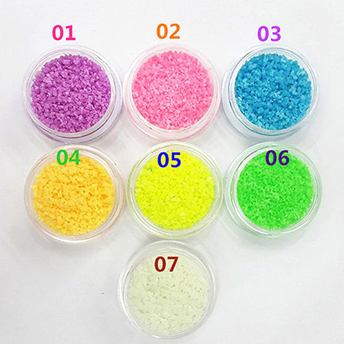 1Pc Glitter Luminous Nail Art Sticker Tips Decoration DIY Acrylic Manicure Tool