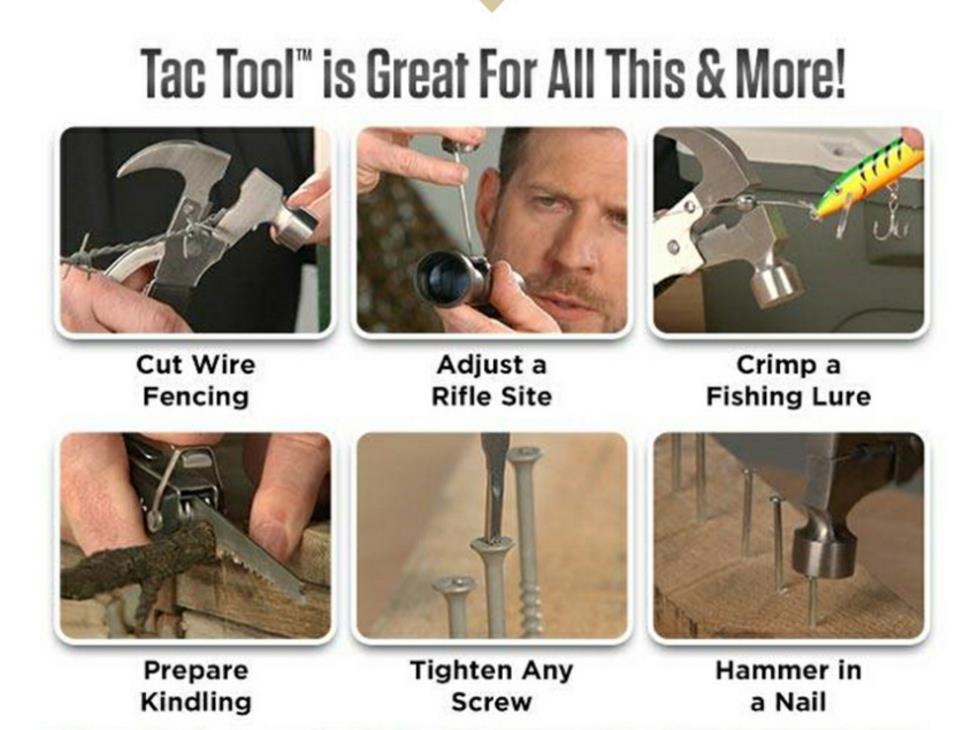 TAC TOOL 18 IN 1 Stainless Steel Survival Hammer Multifunctional Safety Hammer Outdoor Mountaineering Hammer