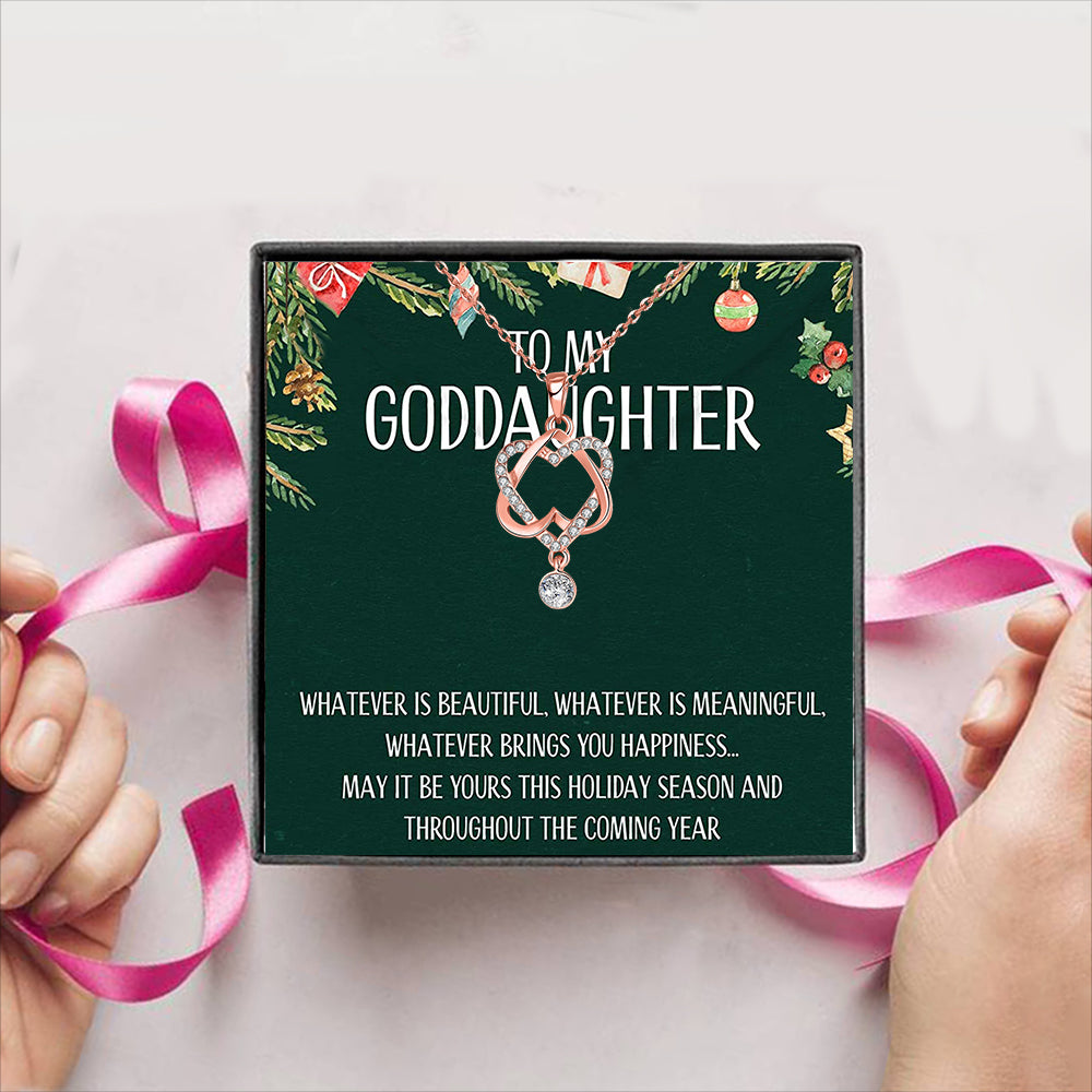To My Goddaughter- Christmas Gift Box + Necklace (5 Options to choose from)