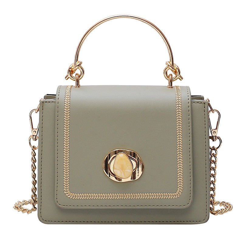 Solid color Leather Mini Crossbody Bags
