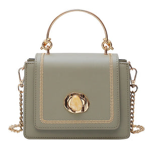 Solid color Leather Mini Crossbody Bags