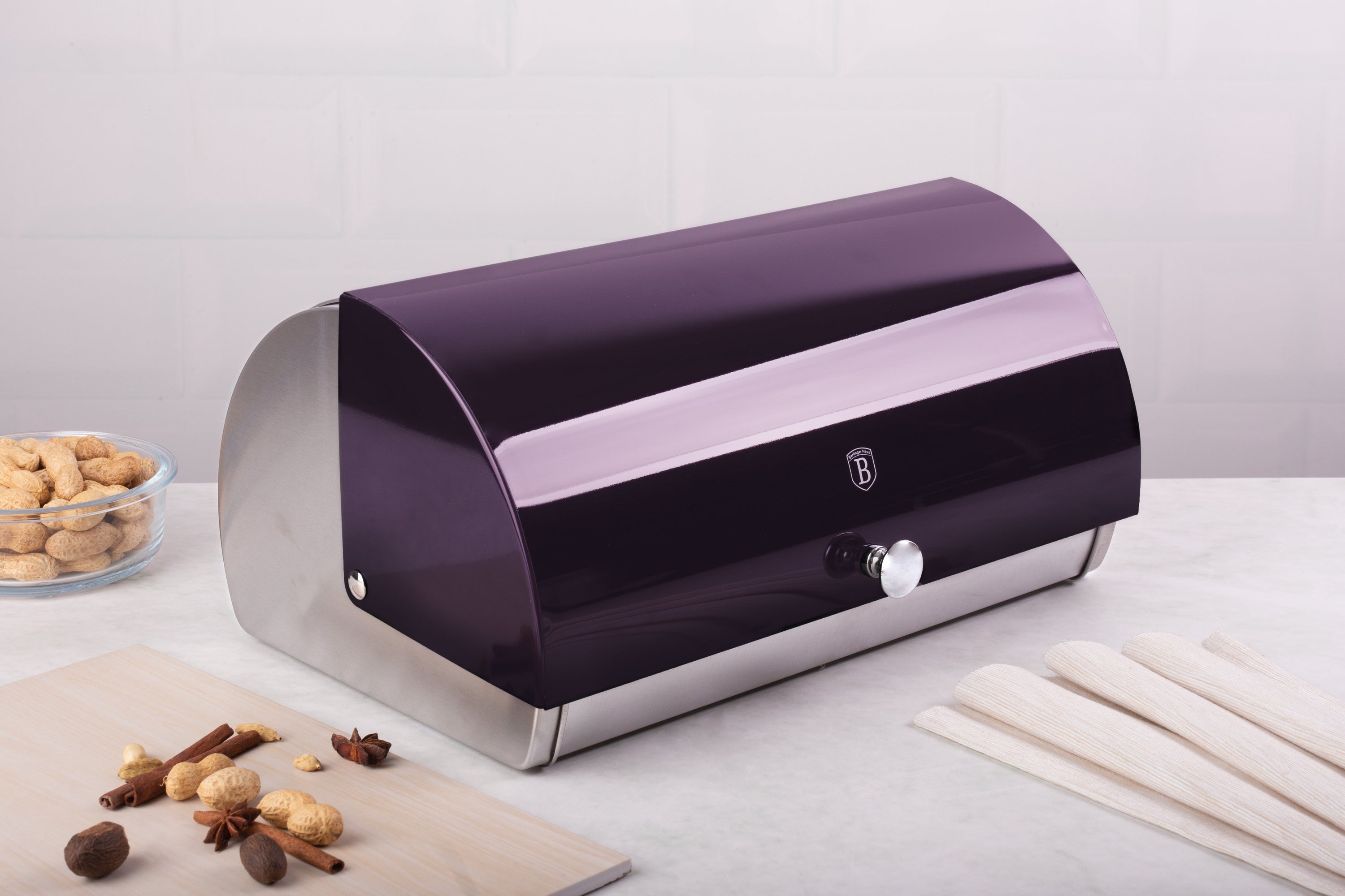 Bread Box w/ Metallic Door Purple Collection