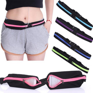 Stride Dual Pocket Running Belt and Travel Fanny Pack for All Outdoor