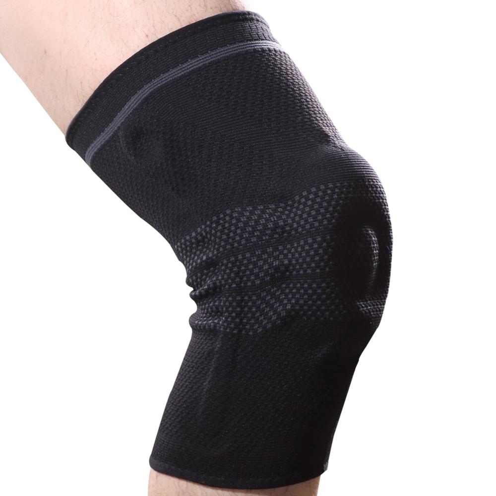 Veidoorn 1PCS Compression Knee Support Sleeve Protector Elastic Kneepad Brace Springs gym Sports basketball Volleyball Running