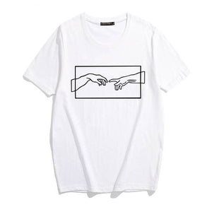 Michelangelo T Shirt Aesthetic Art Harajuku Graphic Tees
