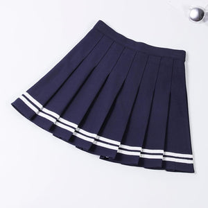 Style High Waist Chic Stitching Skirts