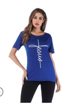 Unisex Vertical Cross Religious  T-shirt
