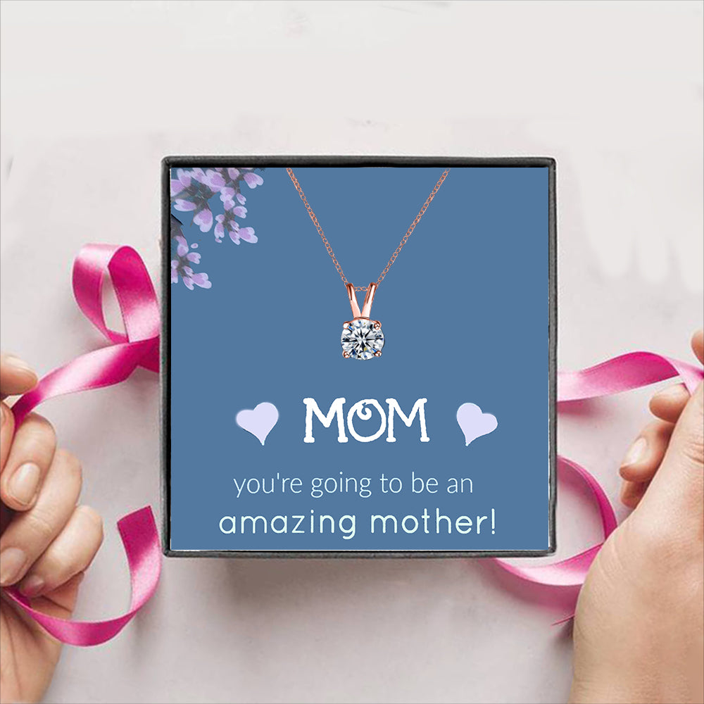 MOM your going to be an Amazing Mother Gift Box + Necklace (5 Options to choose from)