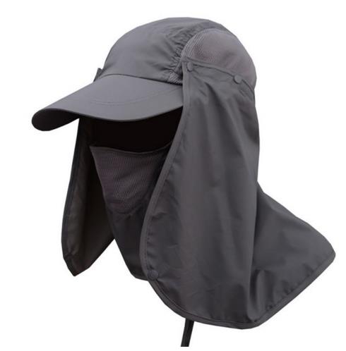 Sun Caps Flap Hats 360 degree Solar UV Protection Sun Hat Summer Men Women Sun Visor Cap Folding Removable Neck Face Mask Head