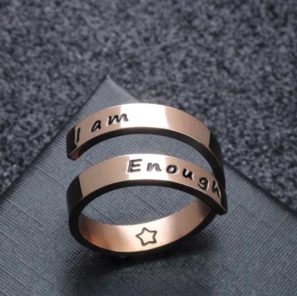 "I Am Enough" Awareness Ring