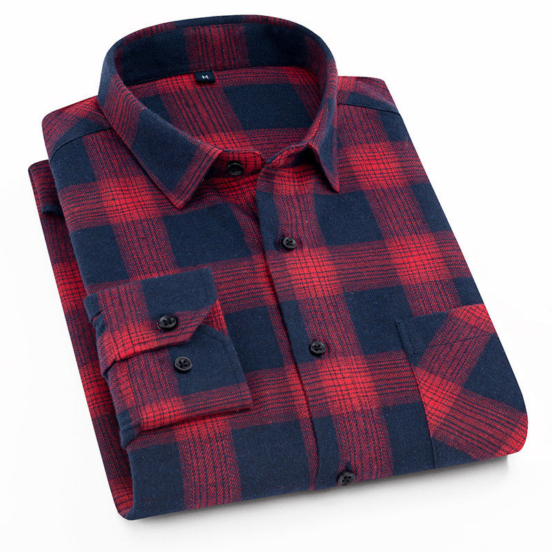 Casual flannel men's shirt
