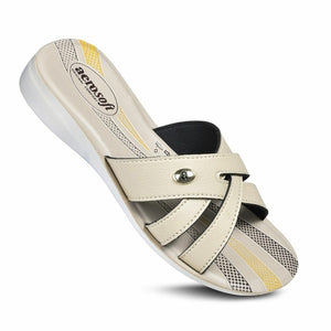 Aerosoft Gladiator Women’s Comfortable Casual Summer Slide Sandals