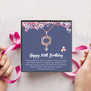 Happy 50th Birthday Gift Box + Necklace (5 Options to choose from)