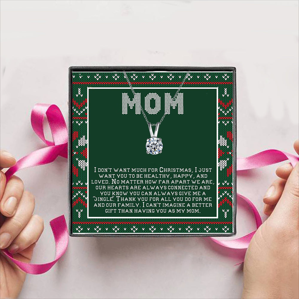 MOM Merry Christmas Gift Box + Necklace (5 Options to choose from)