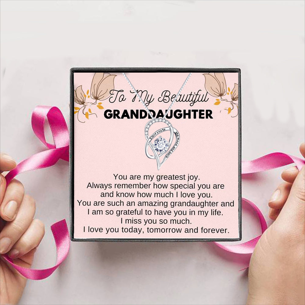 To My Beautiful Granddaughter Gift Box + Necklace (5 Options to choose from)