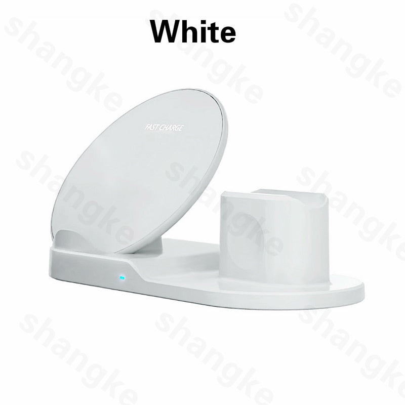 3 in 1 Fast Wireless Charger Dock Station Fast Charging For iPhone 11 11 Pro XR XS Max 8 for Apple Watch 2 3 4 5 For AirPods Pro