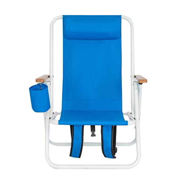 Portable High Strength Beach Chair with Adjustable Headrest