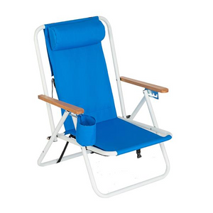 Portable High Strength Beach Chair with Adjustable Headrest