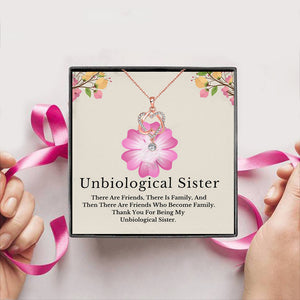Unbiological Sister Gift Box + Necklace (5 Options to choose from)