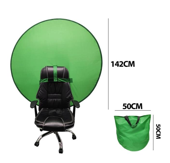 Collapsible Green Screen Background For Chair
