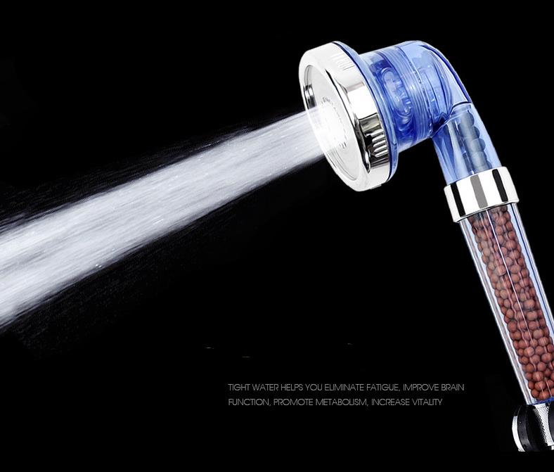 Pressurized Negative Ion Three-speed Shower Head