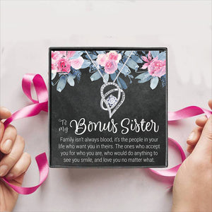 To My Bonus Sister Gift Box + Necklace (5 Options to choose from)