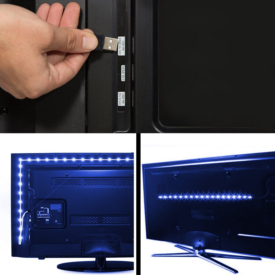 2M/3M RGB Flexible Light Lamp USB LED Strip