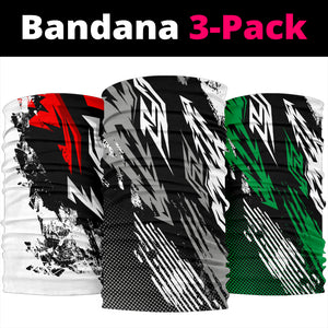 Colorful Racing Style Bandana 3-Pack