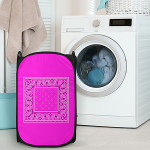 Abruptly Pink Bandana Laundry Basket