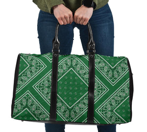 Classic Green Bandana Travel Bag