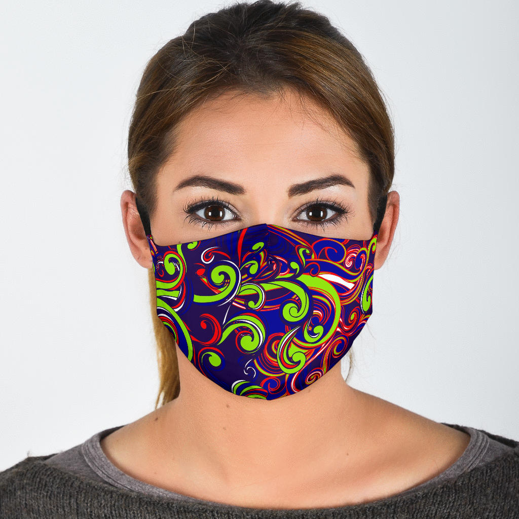 Curly Whirly  PM2.5 Activated Carbon Filter Face Mask