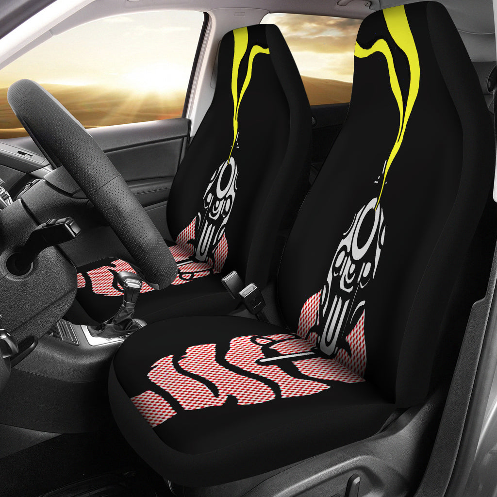 Gunshot Black Car Seat Covers