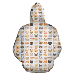 Cat Faces II Hoodies