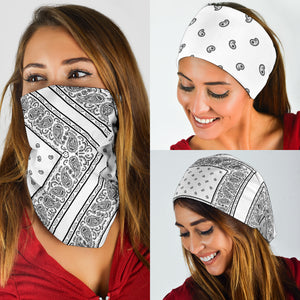 White Bandana Headbands 3 Pack