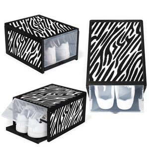 Shoe Organizer Zebra Animal Print