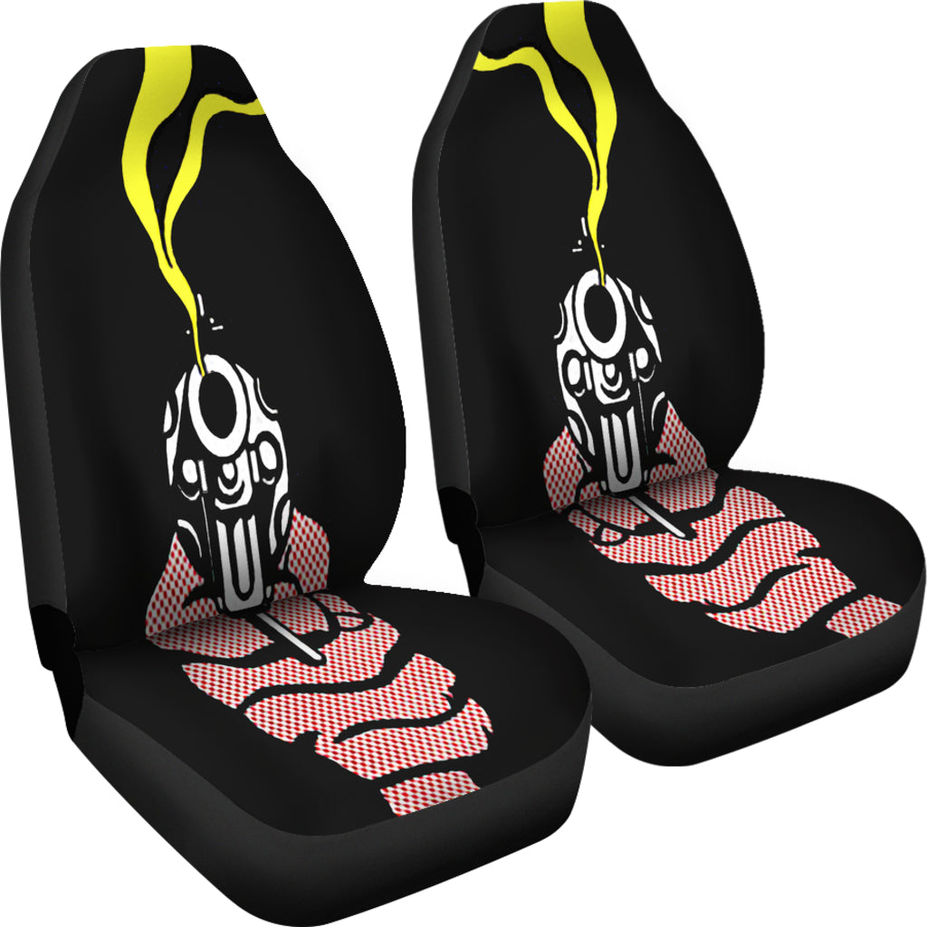 Gunshot Black Car Seat Covers