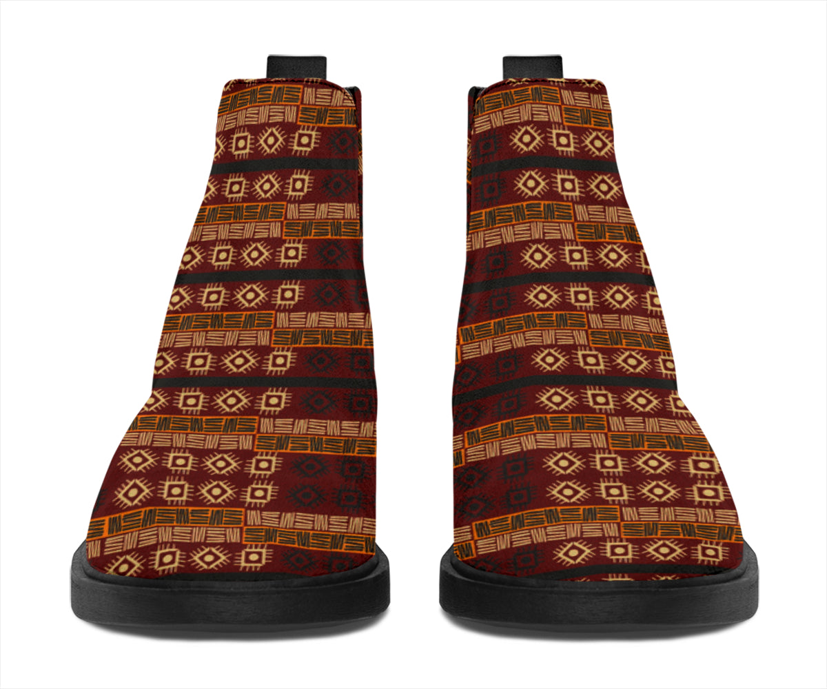 African Tribal Pattern Fashion Boots