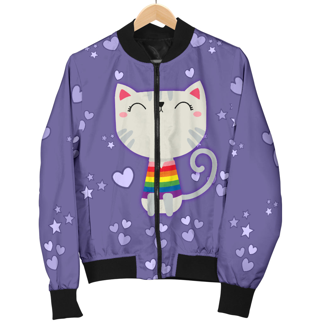 I Like Pussy Deal With It Bomber Jacket