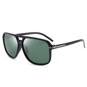 UVLAIK Polarized Sunglasses Men Oversized Square Mirror Driving Sun Glasses Brand Designer Retro Driver Sunglass UV400 Goggles