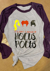2019 New Hocus Pocus Women T-Shirts Tee Halloween Top