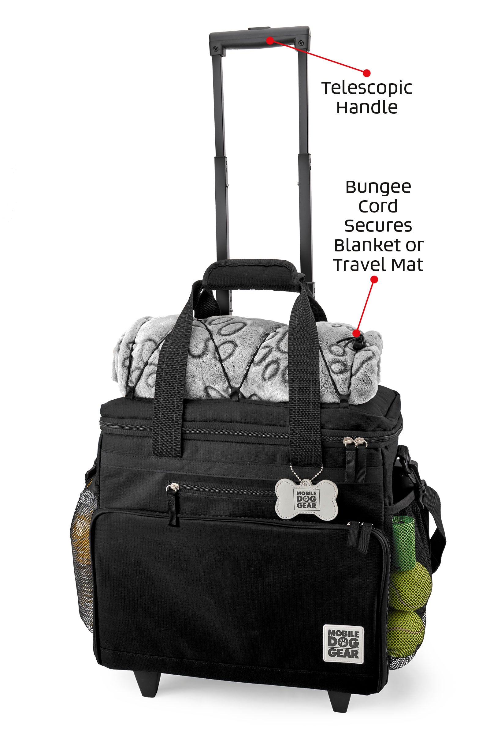 Bundle: ODG Day/Night Walking Bag (Black), ODG Rolling Week Away Bag