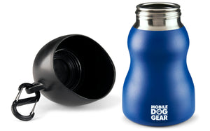 Bundle: MDG 9.5 Oz Water Bottle (Black) and MDG 9.5 Oz Water Bottle (Blue)