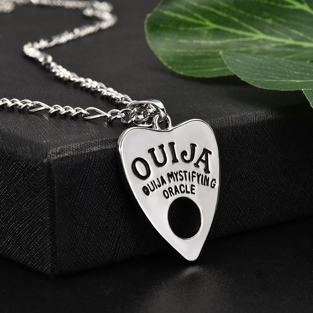 Gothic Ouija Shape Board Pendant Chain Necklace
